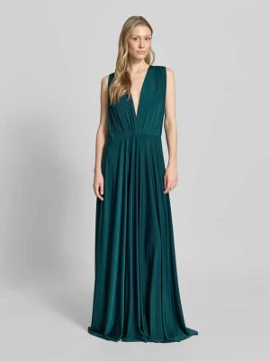 długa sukienka z głębokim dekoltem w serek Rose Avenue