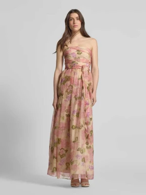 Długa sukienka z jedwabiu o kroju bez rękawów model ‘LISETTA’ Max Mara Studio