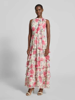 Długa sukienka z kokardą model 'Marli' NEO NOIR