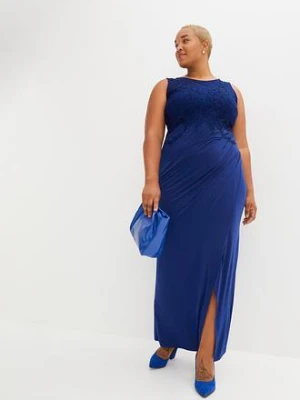 Długa sukienka z koronką bonprix