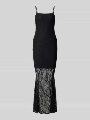 Długa sukienka z koronki model 'EVELYN' Guess Czarny