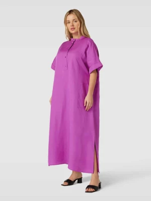 Długa sukienka z krótką listwą guzikową model ‘DECANO’ Marina Rinaldi