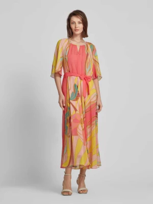 Długa sukienka z kwiatowym wzorem model ‘FERIALE’ Pennyblack