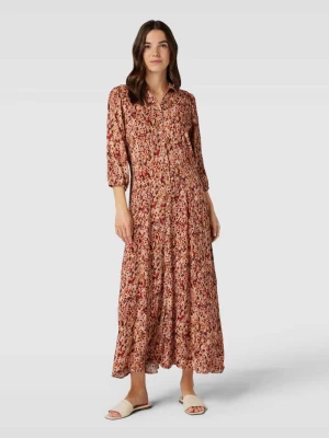 Długa sukienka z kwiatowym wzorem model ‘Minea’ Soyaconcept