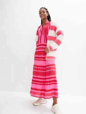 Długa sukienka z lejącej wiskozy bonprix