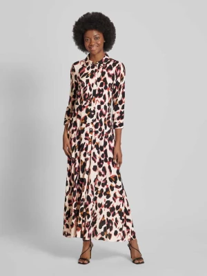 Długa sukienka z listwą guzikową model ‘SAVANNA’ YAS