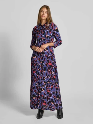 Długa sukienka z listwą guzikową model ‘SAVANNA’ YAS