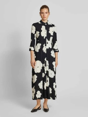 Długa sukienka z listwą guzikową model ‘SAVANNA’ YAS