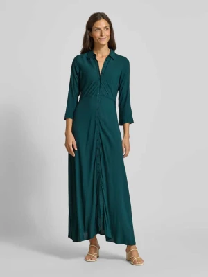 Długa sukienka z listwą guzikową model ‘SAVANNA’ YAS