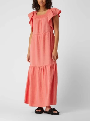 Długa sukienka z marszczonym prostokątnym dekoltem model ‘Delphine’ Soaked in Luxury
