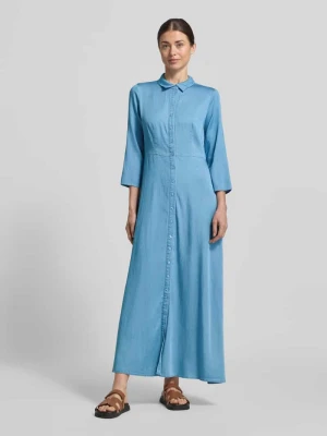 długa sukienka z mieszanka lyocellu krój regular fit model 'SAVANNA' YAS