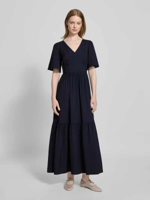 Długa sukienka z mieszanki wiskozy z dekoltem na plecach Zero