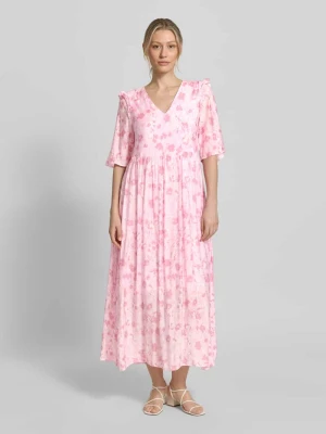 Długa sukienka z mieszanki wiskozy z modelem 'Melie' MbyM