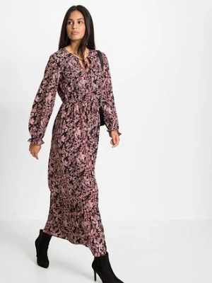 Długa sukienka z czystej wiskozy bonprix