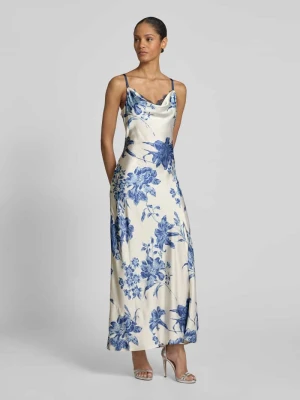 Długa sukienka z obszyciem koronką model ‘ADLE’ Guess