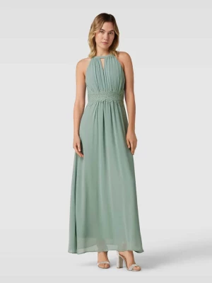 Długa sukienka z obszyciem koronką model ‘MILINA’ Vila