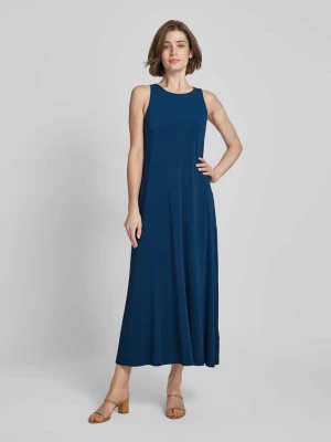 Długa sukienka z okrągłym dekoltem model ‘SUPREMO’ MM