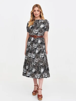Długa sukienka z printem tropikalnym Top Secret