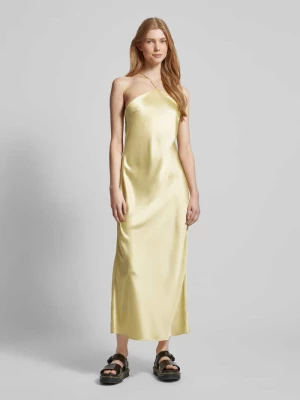 Długa sukienka z satyny model ‘Helmina’ EDITED