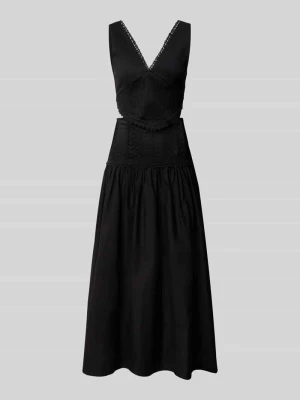 Długa sukienka z tylnym wycięciem model 'ALINA' Topshop