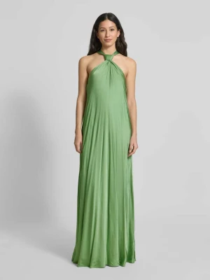 Długa sukienka z wiązanym detalem i wiązaniem na szyi model ‘Huppsala’ Essentiel Antwerp