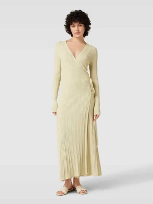 Długa sukienka z wiązanym paskiem model ‘KLOE’ Ivy Oak