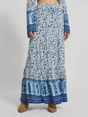 Długa sukienka z wiskozy z efektem stopniowania Apricot