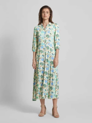 Długa sukienka z wiskozy z kwiatowym wzorem model ‘Sammy’ Soyaconcept