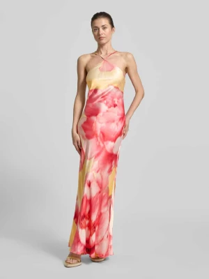 długa sukienka z wiskozy z wzorem na całej powierzchni Forever New