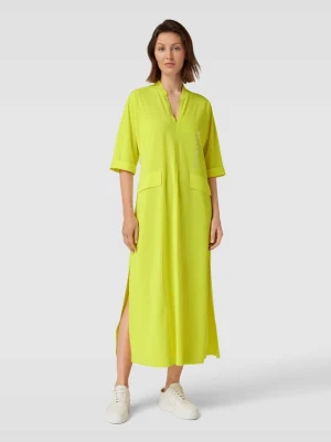 Długa sukienka z zaznaczonymi kieszeniami z patką model ‘ULLI EHRLICH’ Sportalm