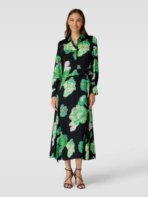 Długa sukienka ze wzorem na całej powierzchni Marc Cain