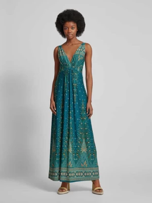 Długa sukienka ze wzorem paisley Apricot