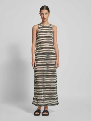 Długa sukienka ze wzorem w paski model ‘Arthine’ Object