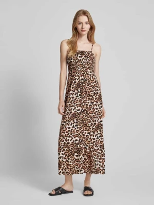Długa sukienka ze zwierzęcym nadrukiem model ‘EASY JOY’ Vero Moda