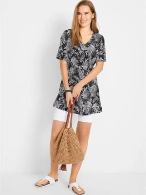 Długa tunika z lejącej wiskozy bonprix