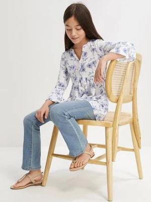 Długa tunika z mieszanki wiskozy bonprix