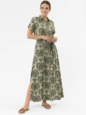 Długa, wzorzysta sukienka G-PARI Volcano