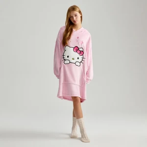 Zdjęcie produktu Długi bluzokoc z kapturem Hello Kitty House