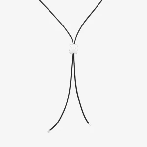 Długi Gumowy Naszyjnik Z 18-Milimetrowym Srebrnym Misiem Tous Bold Motif - Tous Rozmiar