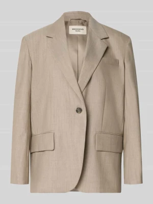 Długi longblazer o kroju regular fit z czystej żywej wełny model 'ATTILA' Weekend Max Mara
