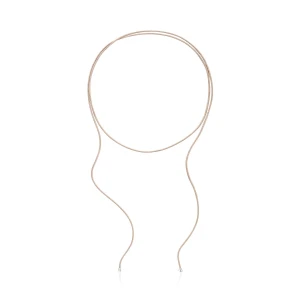 Długi Naszyjnik Ze Srebra W Kolorze Beżowym Tous Basics - Tous Rozmiar