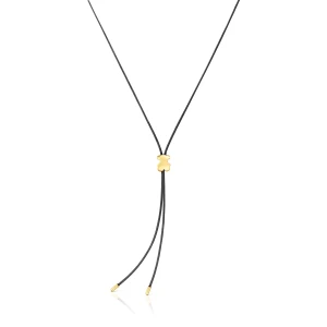 Długi Naszyjnik Ze Złota 14-Karatowego Z Gumą I Motywem Misia Tous Bold Motif - Tous Rozmiar