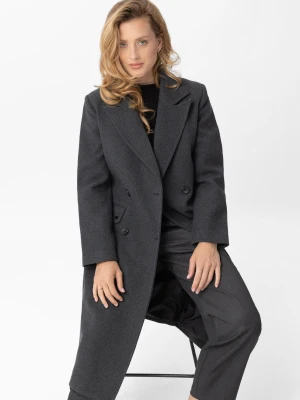 Długi płaszcz dwurzędowy J-MIKELA Volcano