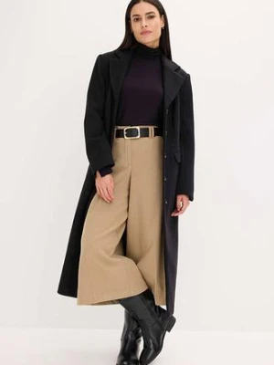 Długi płaszcz z imitacji wełny bonprix