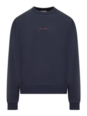 Długi rękaw crew neck sweatshirt Marni