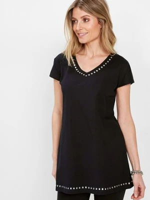 Zdjęcie produktu Długi shirt BonPrix czarny