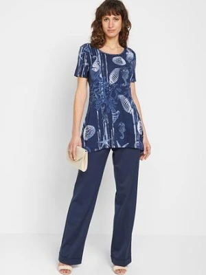 Długi shirt z miękkiego materiału z wiskozą bonprix