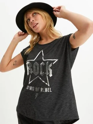 Zdjęcie produktu Długi shirt z miękkiego materiału z wiskozą BonPrix czarny