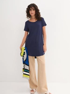 Długi shirt z miękkiej wiskozy bonprix