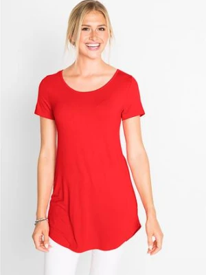 Długi shirt z miękkiej wiskozy bonprix
